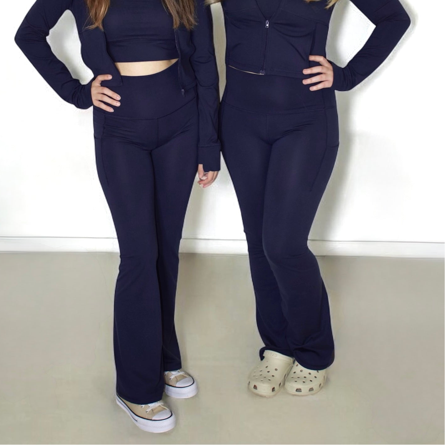 Eclipse High Waisted Flared Leggings