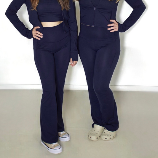 Eclipse High Waisted Flared Leggings