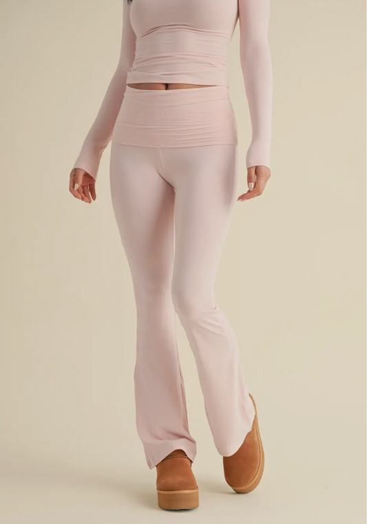 Baby Pink Flare Pants